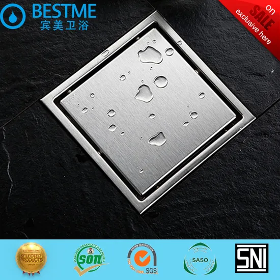 Drain de sol de salle de bain en matériau 304ss de haute qualité (BF