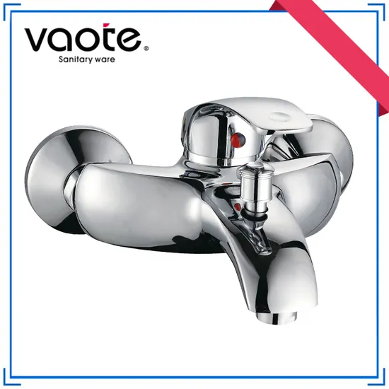 Robinet de bain à levier unique en laiton chromé au design populaire (VT10901Z)