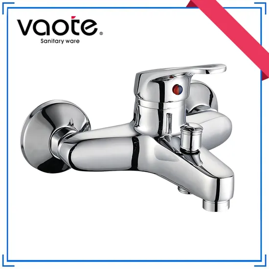 Robinet de bain à levier unique en laiton chromé au design populaire (VT10401)