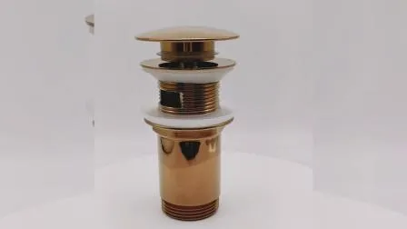 Bonde de vidange d'évier en laiton doré rose 1