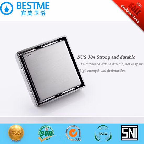 Égouttoir de sol pour salle de bain en acier inoxydable 304 Bf